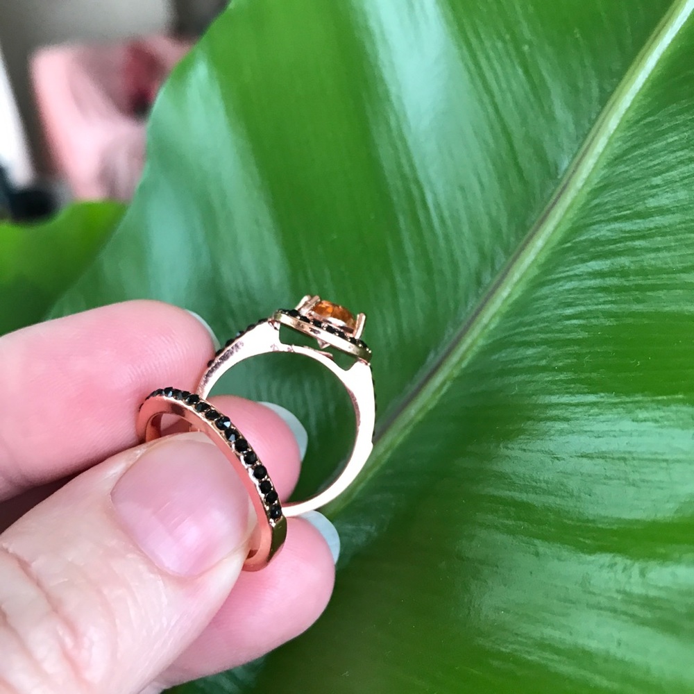 Rose gold fashion ring set - Picture 5 of 7